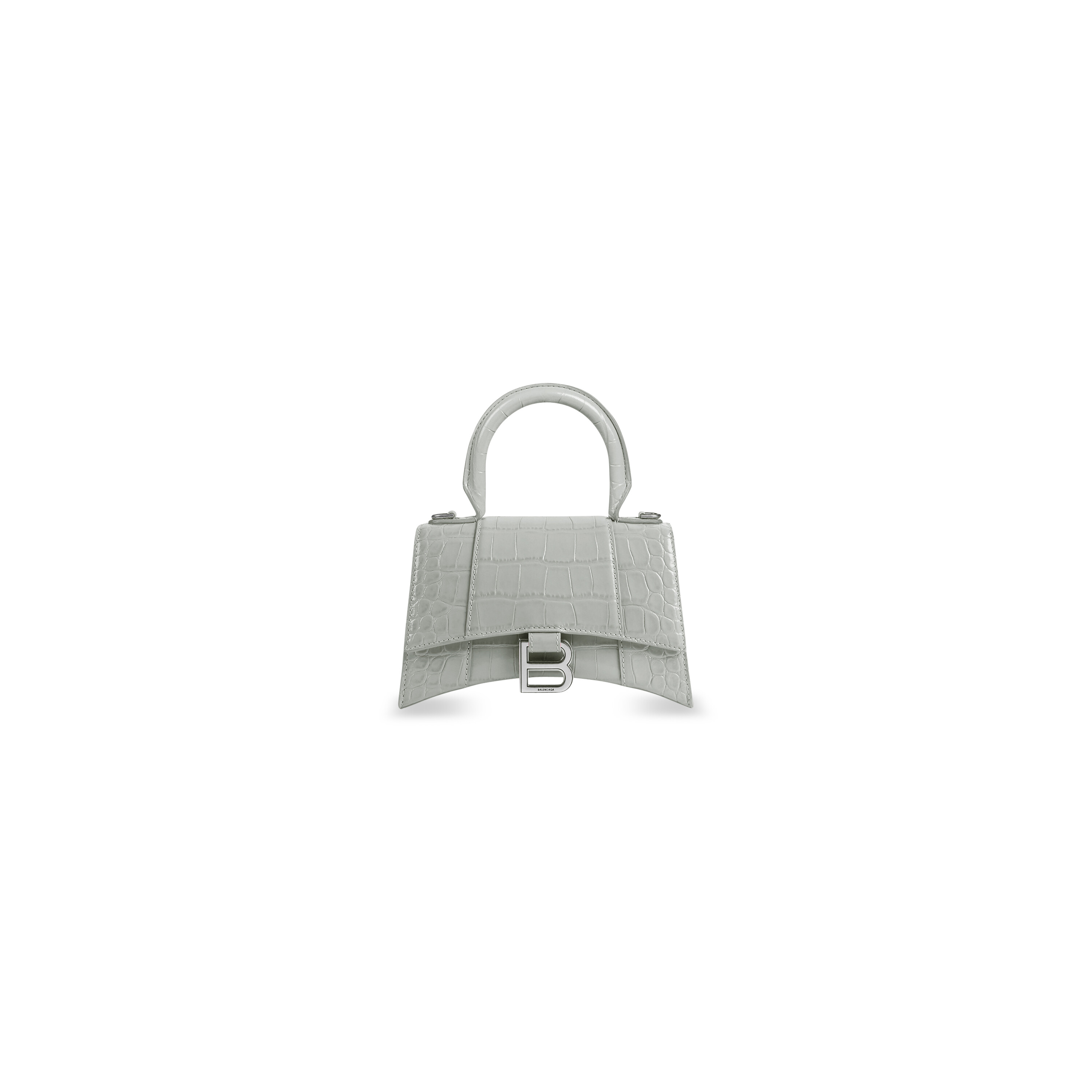 Hourglass xs handbag crocodile embossed