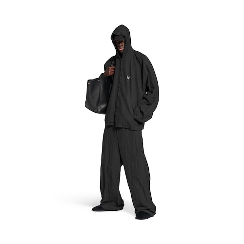 hooded zip-up jacket