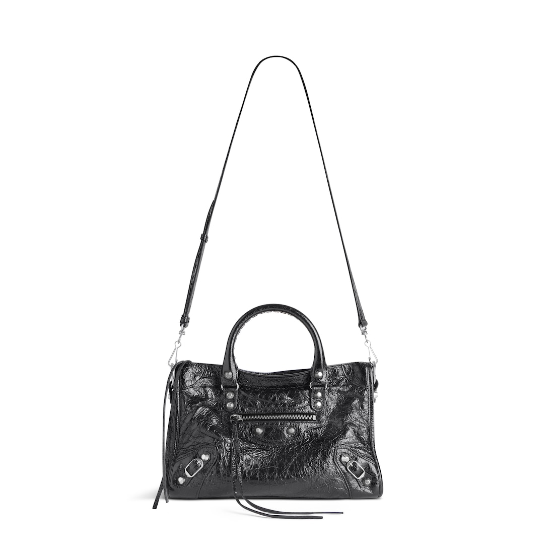 Balenciaga Le City Small Bag Black Silver