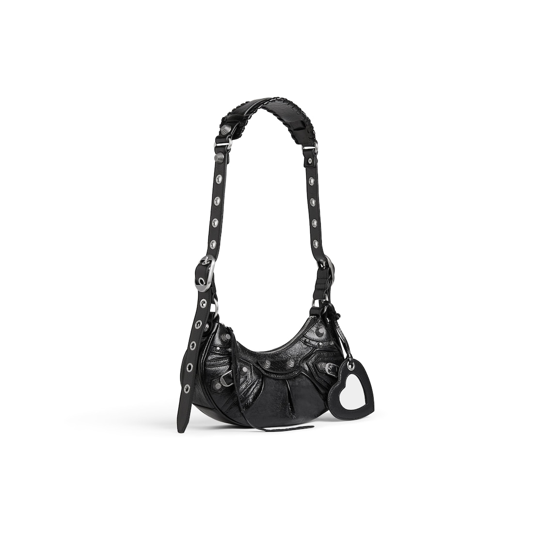 Balenciaga Le Cagole Mini Textured Leather Shoulder Bag