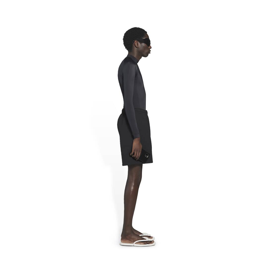 Men's Political Campaign Sweat Shorts in Black