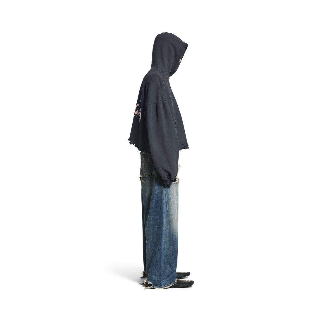 Balenciaga/バレンシアガ｜クロップド ロゴ Tシャツ