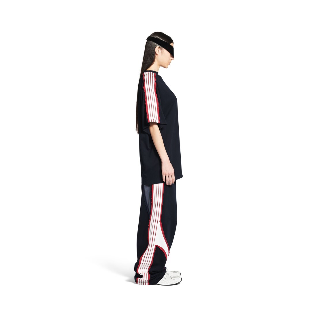 Unity Sports Icon Oversized T-shirt in Faded Black/white