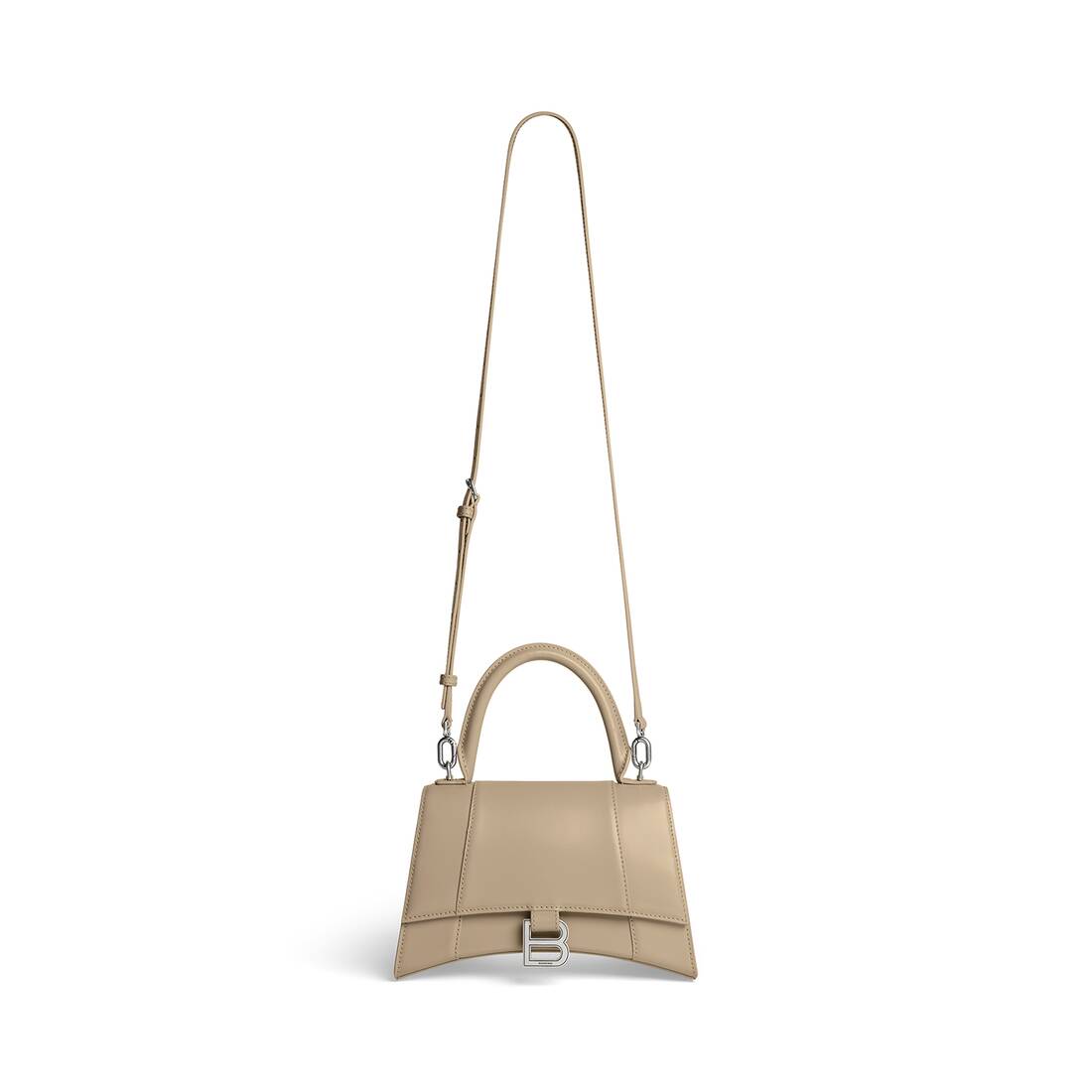 Balenciaga Hourglass Small Top Handle Bag in Natural