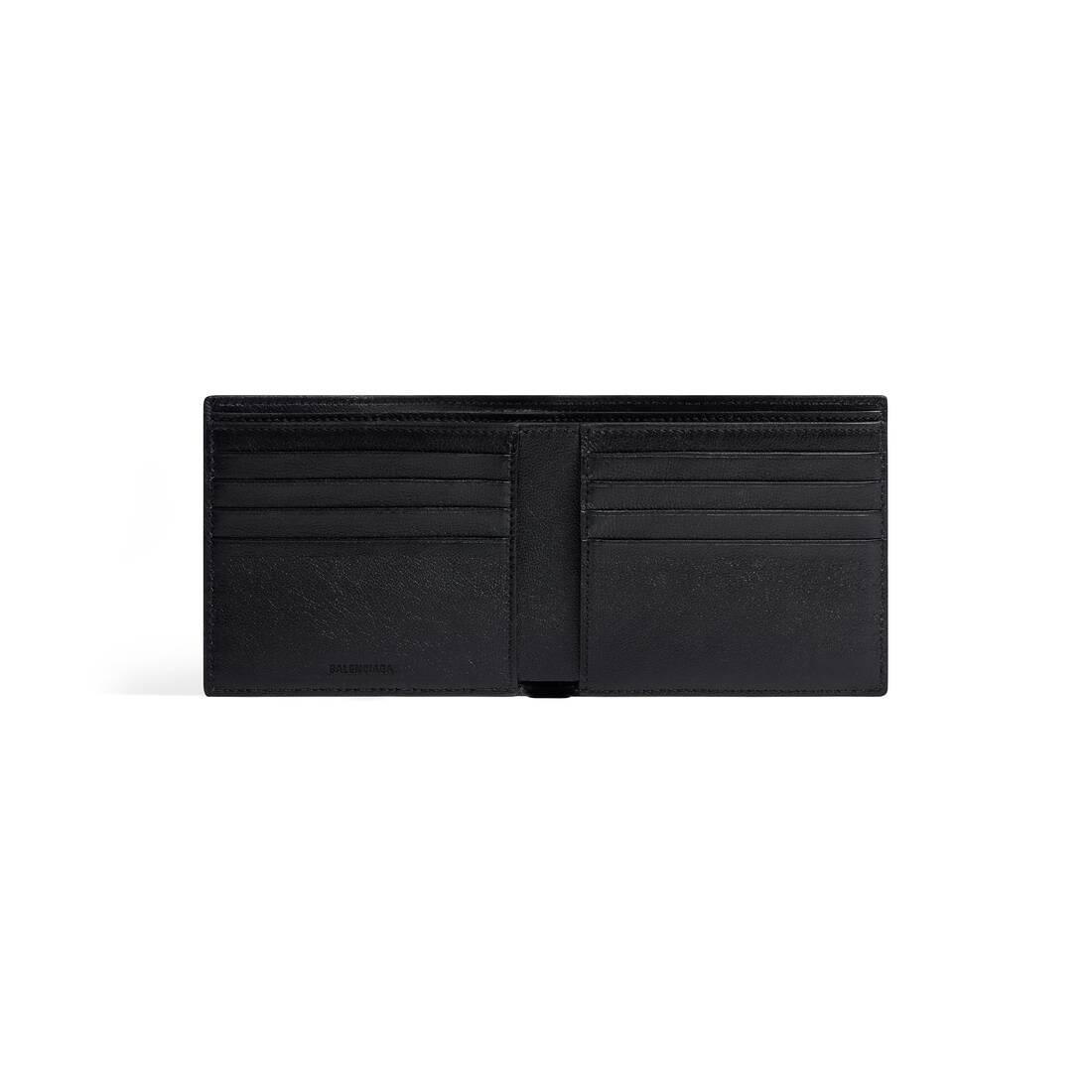 Men's Cash Square Folded Wallet Box in Black/white