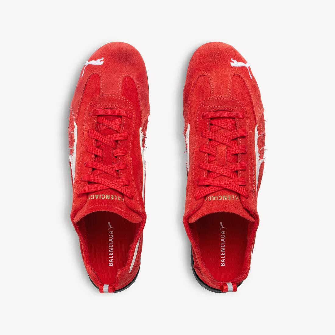 Speedcat Suede Balenciaga in Red/white/black Balenciaga US