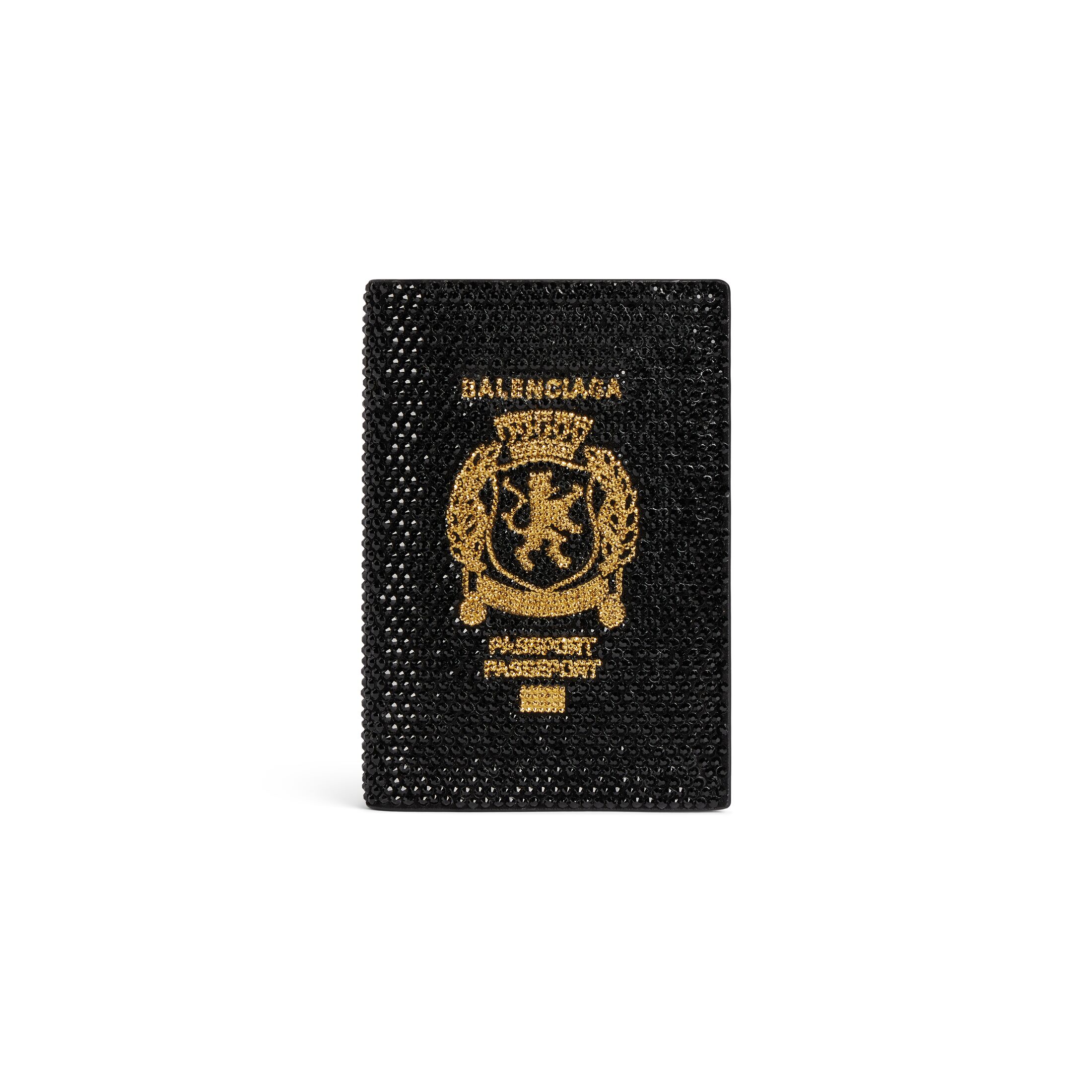 passport holder with rhinestones
