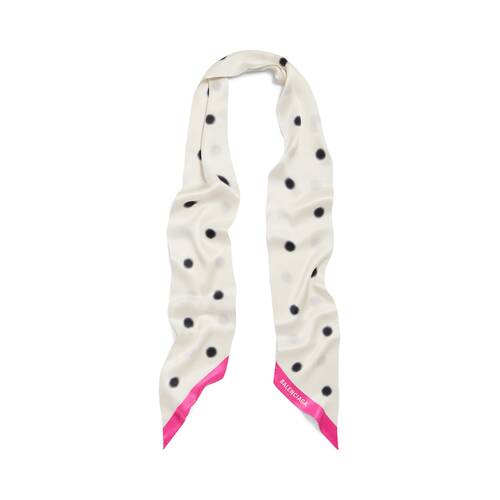 faded polka dot scarf