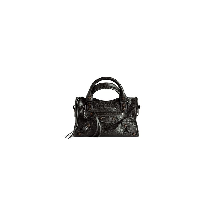 Balenciaga Le City Mini Bag With Charms Black Woman Material Lambskin Brass Resin