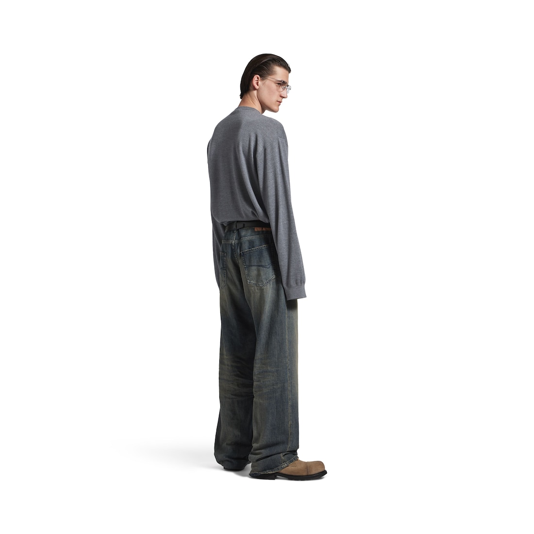 Men's Relaxed Fit Pants in Blue