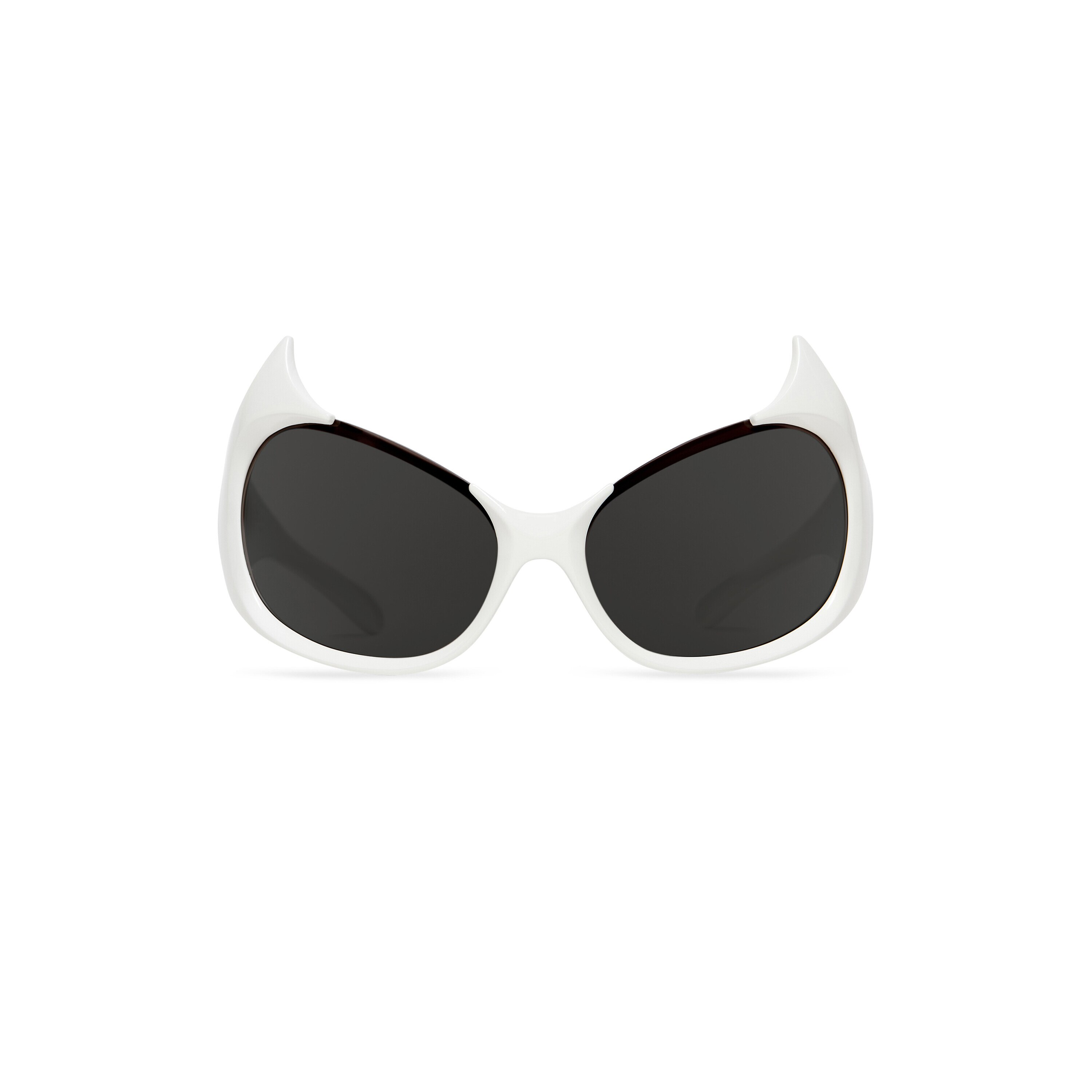 Gotham Cat Sunglasses in White | Balenciaga US