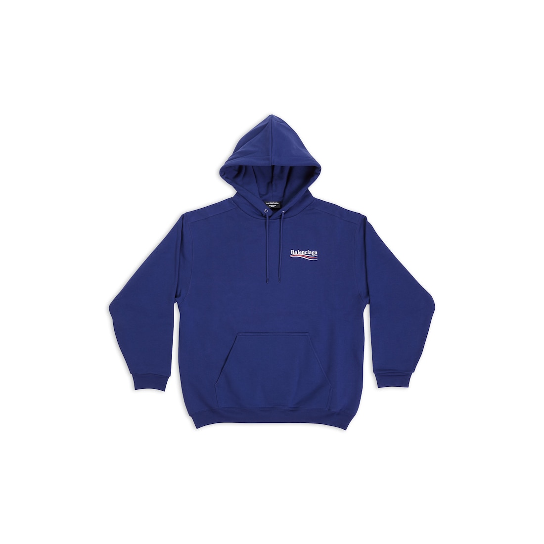 Men s Political Campaign Hoodie in Pacific Blue white