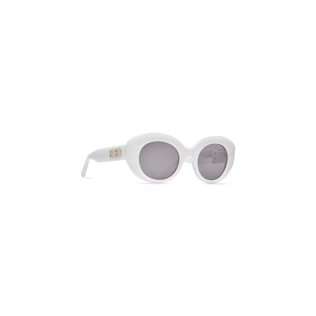 circle sunglasses white