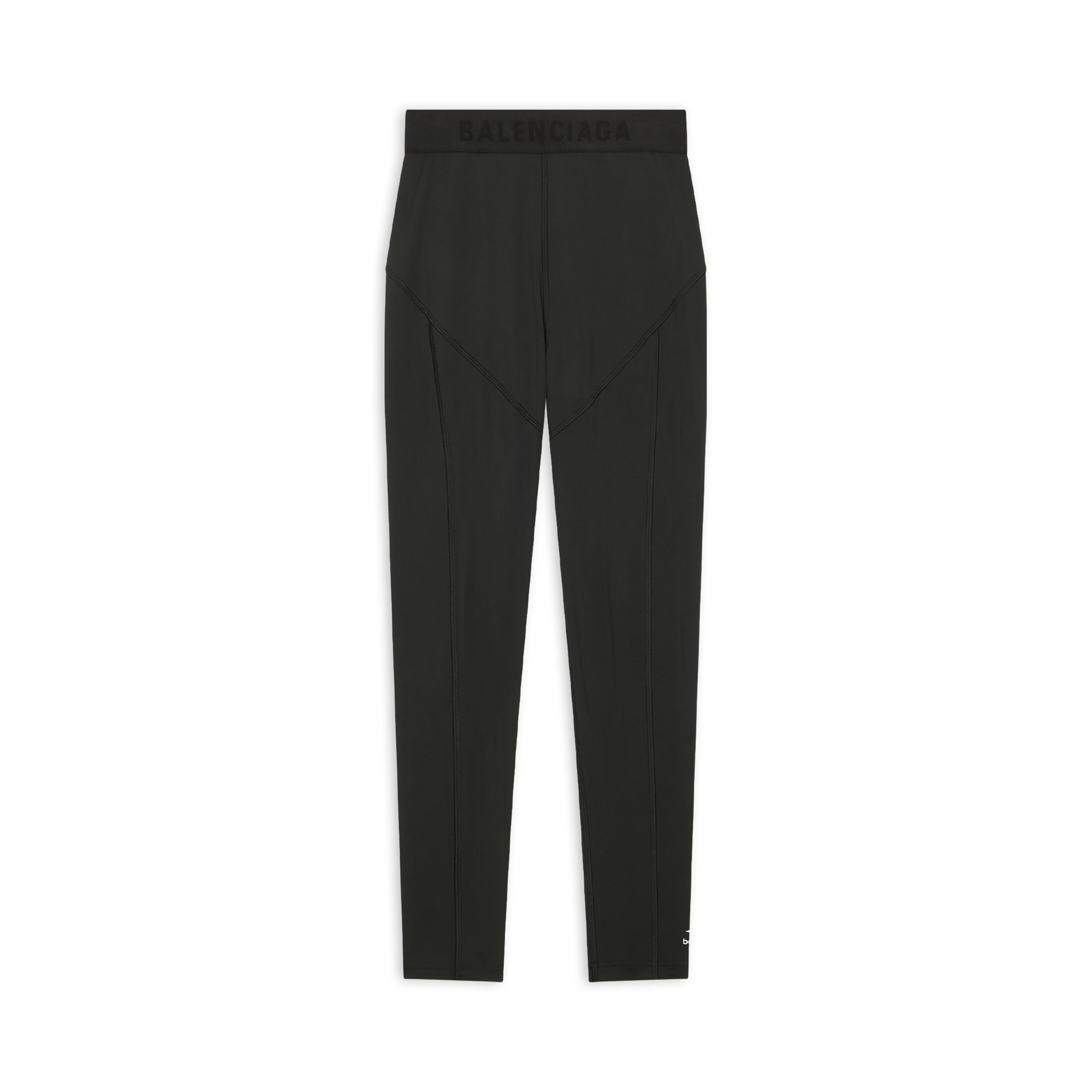 Balenciaga Legging Leg Cut Athletic 3B Sports Icon - Noir - Femme - L - Polyester & Élasthanne