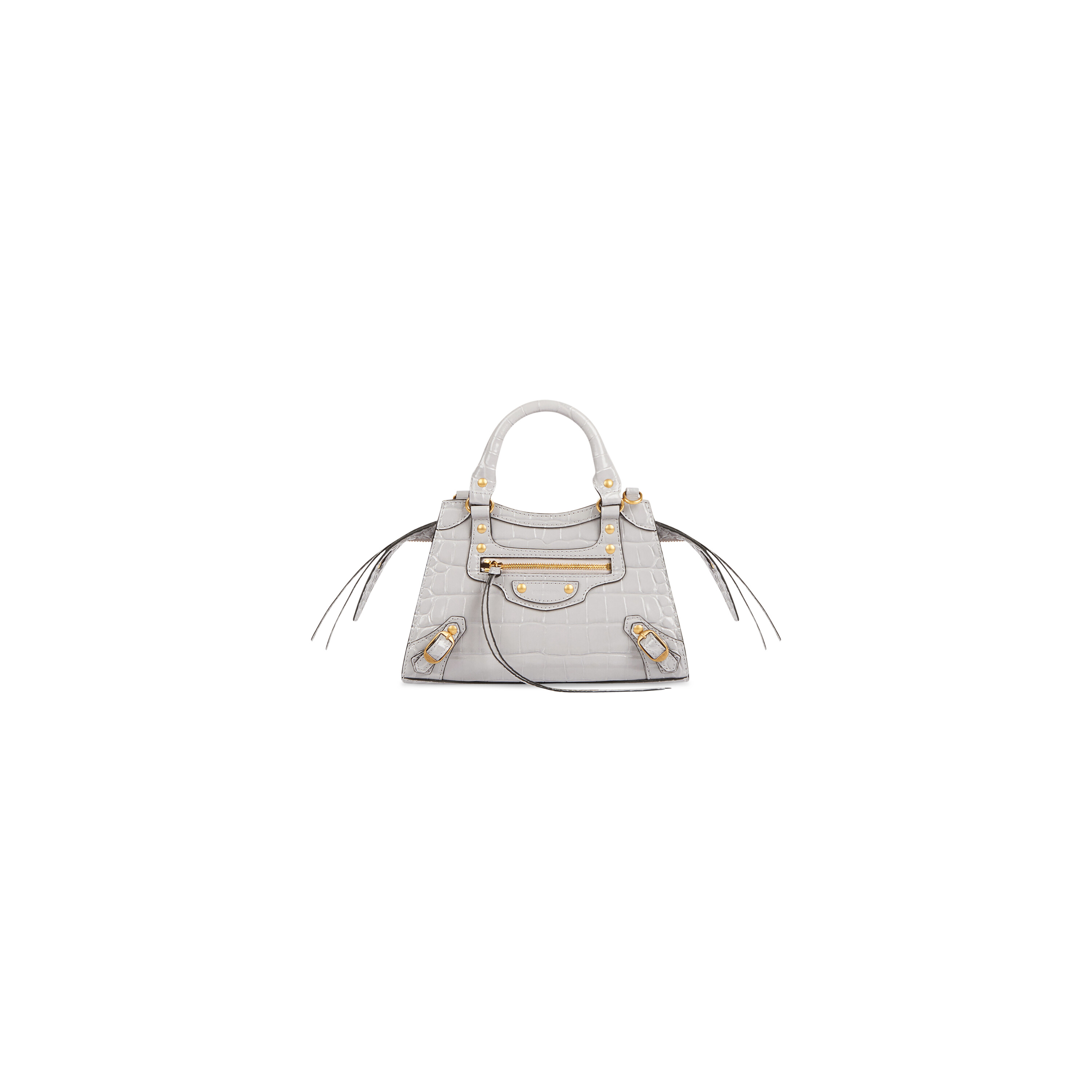 Hverdage Reception kryds Women's Neo Classic Mini Handbag in Steel Grey | Balenciaga US