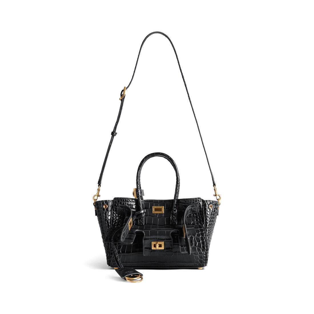 BALENCIAGA ヘルエアミニキャリオルハック 8357322ABAW 1000 Bel air carry all bag mini