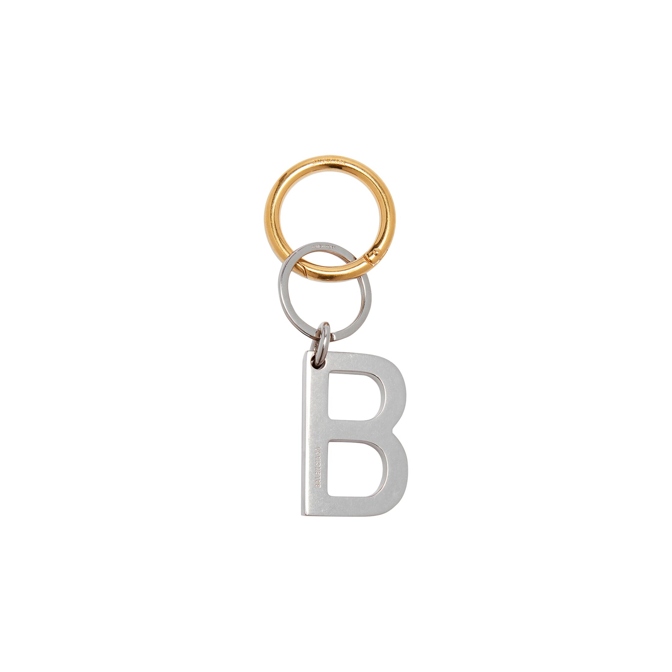 Balenciaga B Chain Keyring - Silver - Men's - Brass