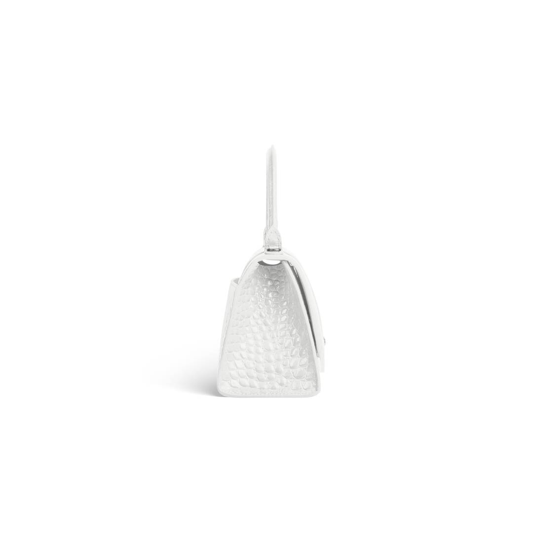 White Balenciaga Embossed Hourglass Mini – Designer Revival