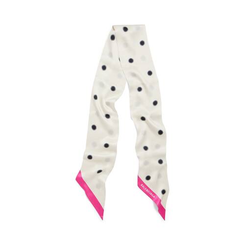 faded polka dot scarf