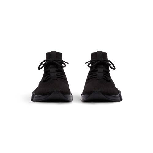 speed lace-up recycled knit sneaker