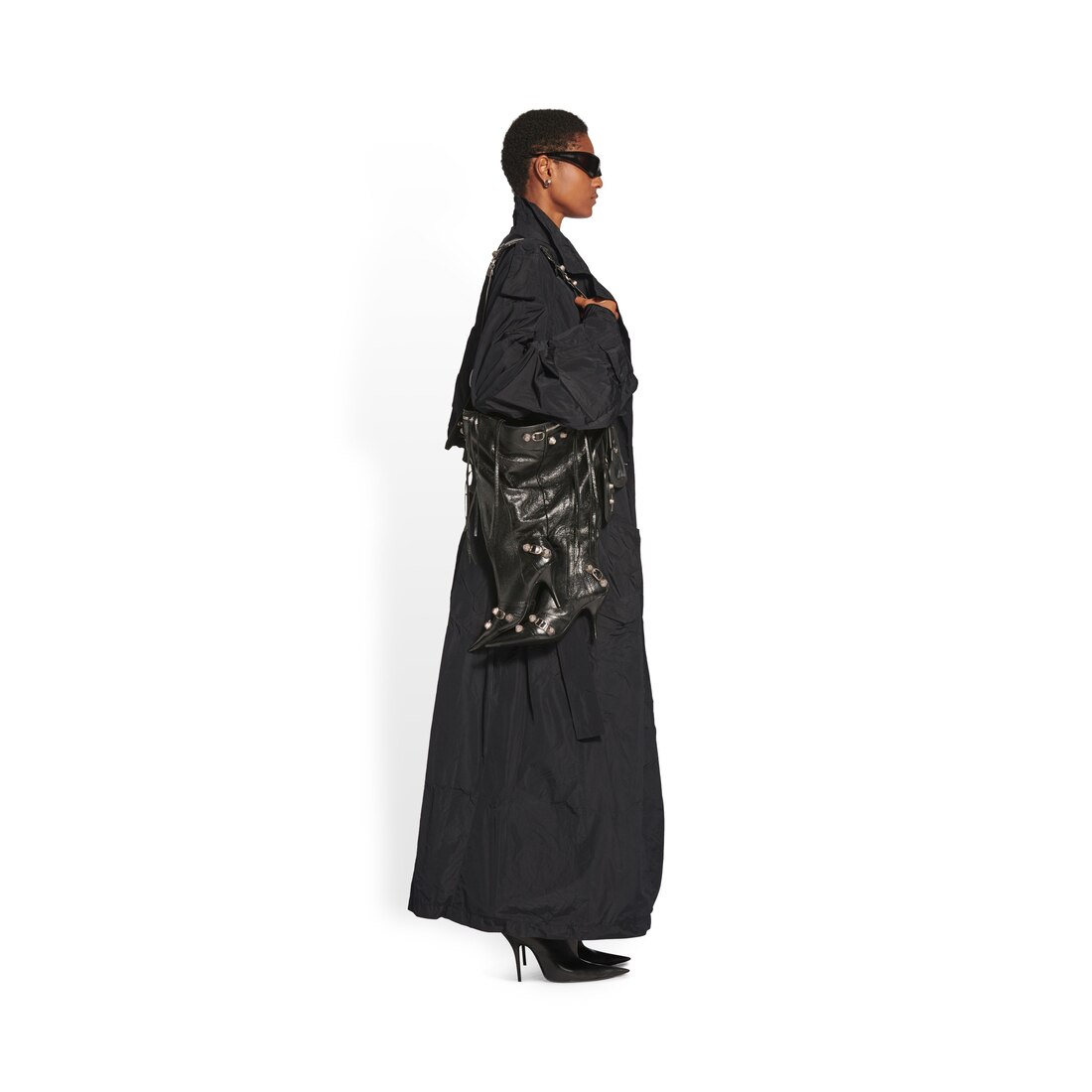 Buy Balenciaga women black evening trench dress for €2,180 online on SV77,  675383/TLO28/1000