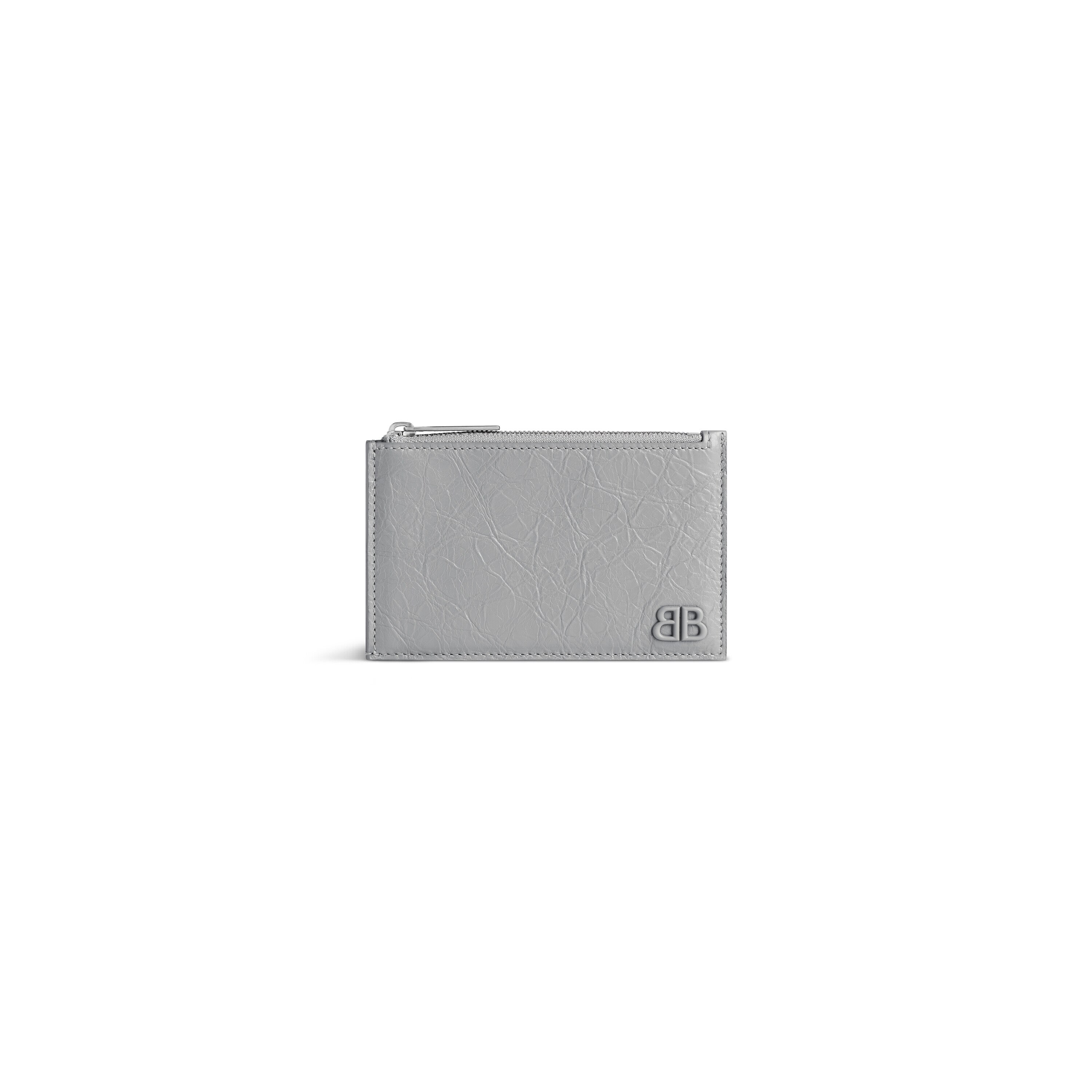 【BALENCIAGA】Le City Long Leather Card Holder Silver Balenciaga Le City Long Coin And Card H | Neiman Marcus