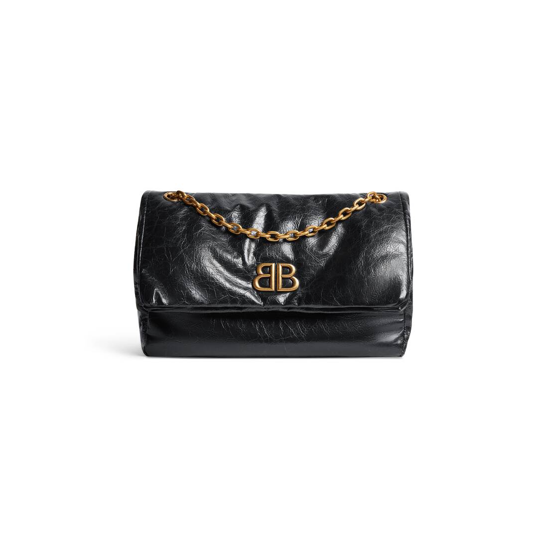 Women's Monaco Medium Chain Bag in Black | Balenciaga US