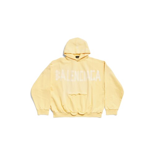 tape type hoodie破洞口袋连帽卫衣
