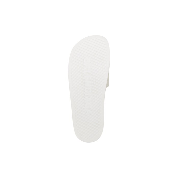 Men's Pool Slide Sandal in White Black | Balenciaga US