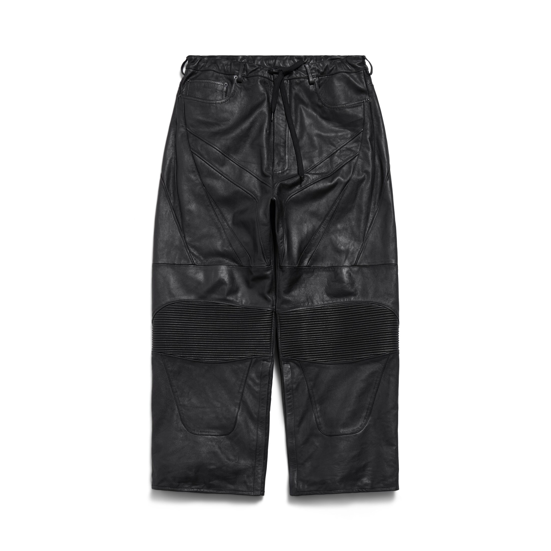 Balenciaga Biker Baggy Pants - Black - Unisex - S - Bullskin