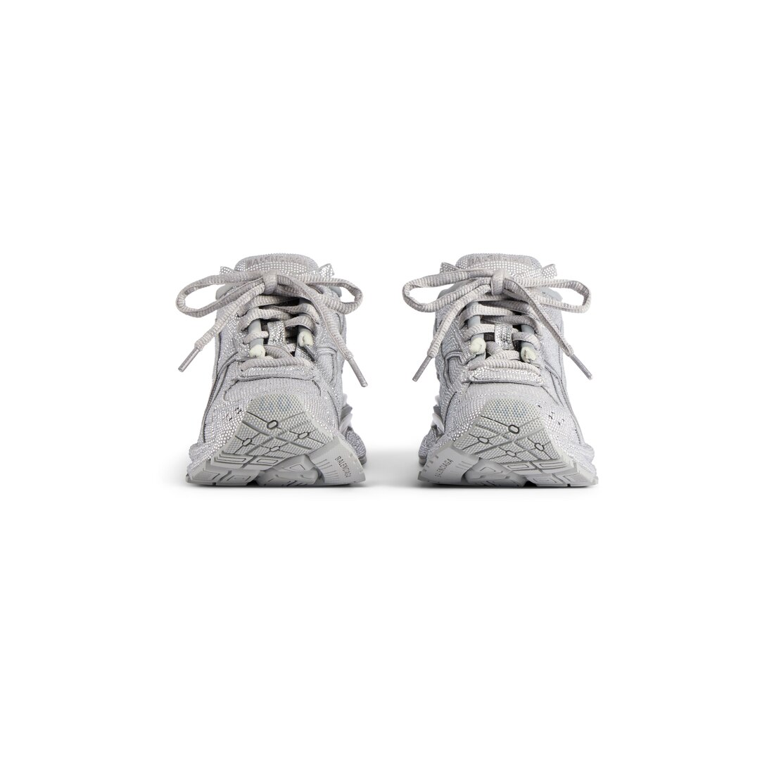 特別価格 Men's Runner Sneaker With Rhinestones in Light Grey キャラクターグッズ