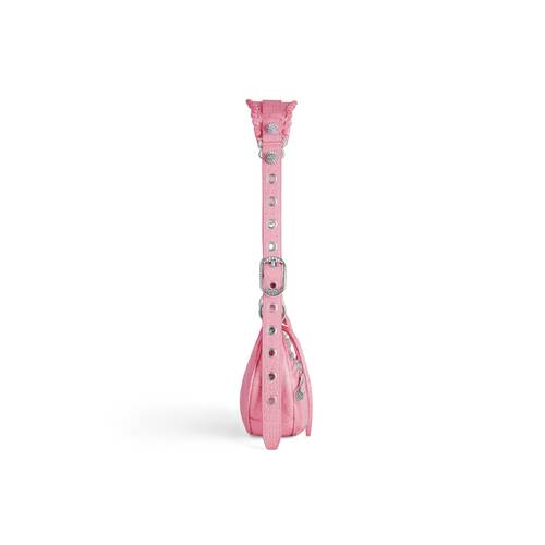 sac port&eacute; &eacute;paule le cagole mod&egrave;le xs emboss&eacute; crocodile avec strass