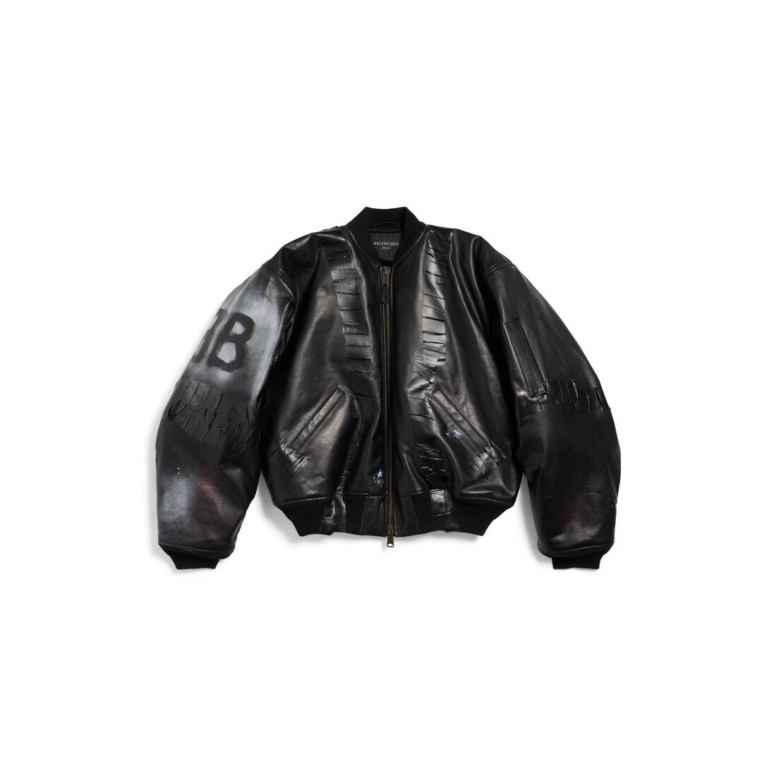 Men's Bomber Jacket in Black Balenciaga AU - Main Image