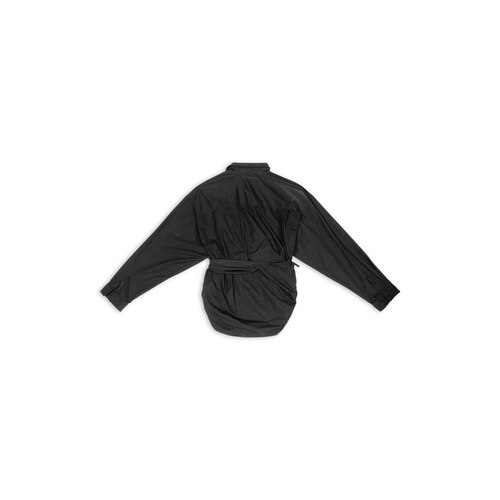 Women's Wrap Shirt in Black | Balenciaga CA