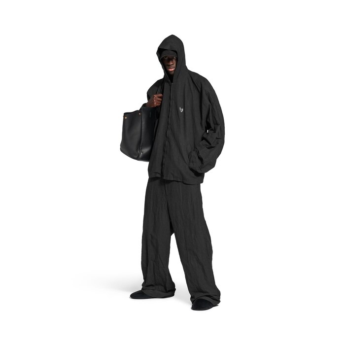 hooded zip-up jacket