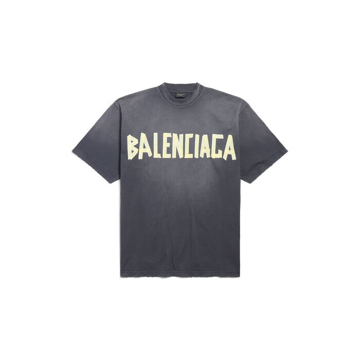 New Tape Type T-shirt Medium Fit in Black