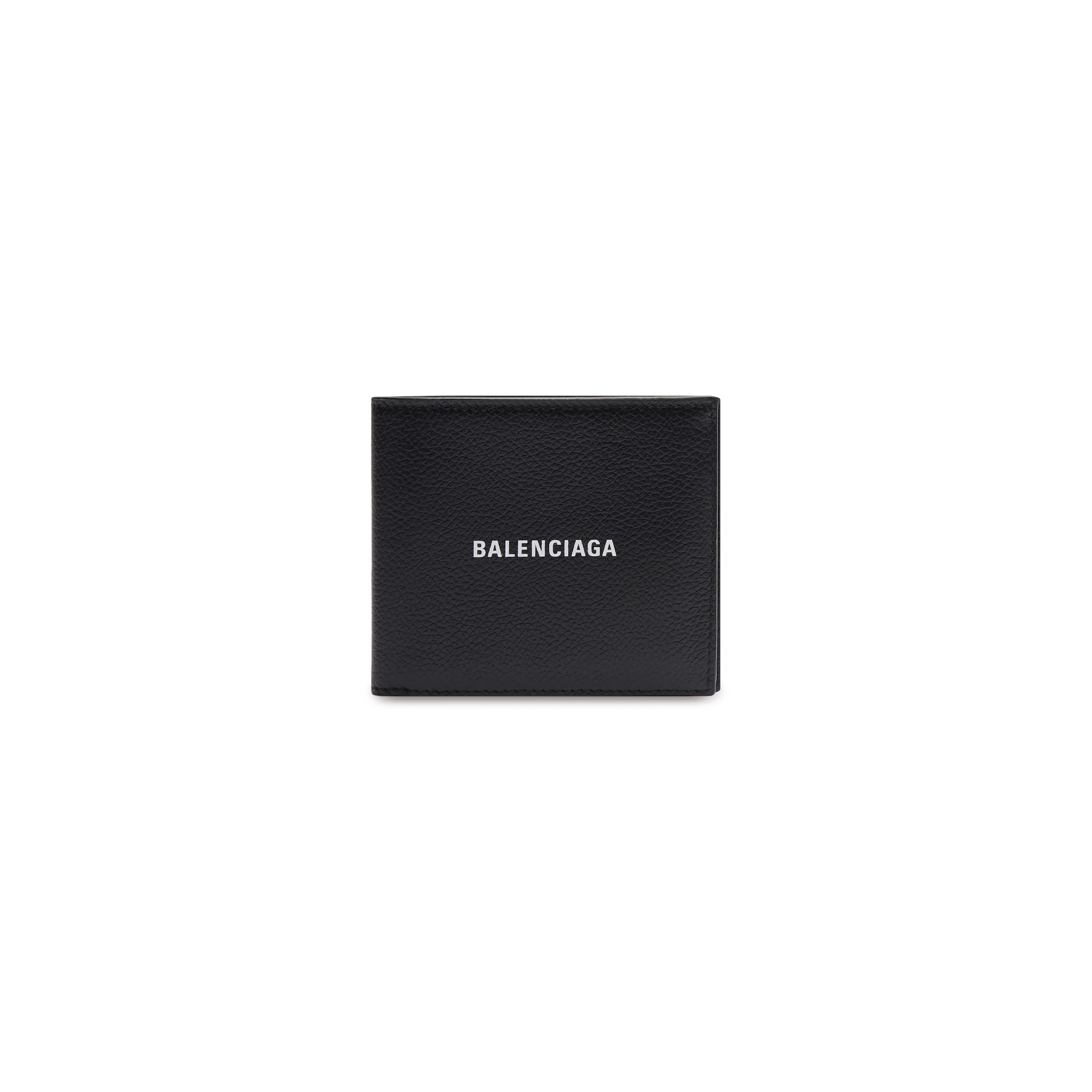 Men's Cash Square Folded Wallet in Black/white | Balenciaga US