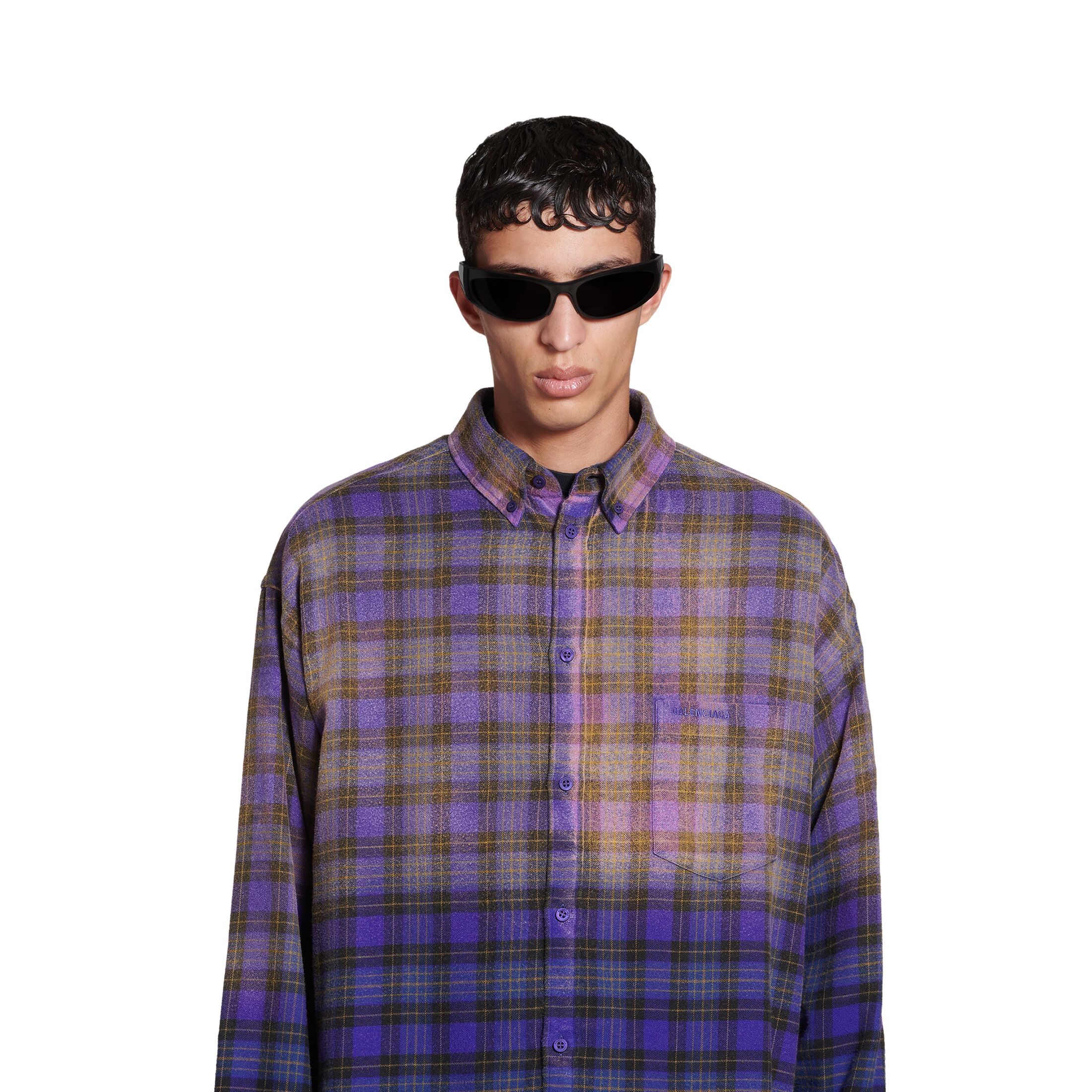 balenciaga purple shirt