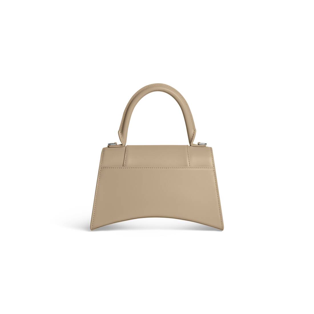 Beige Hourglass S leather bag, Balenciaga