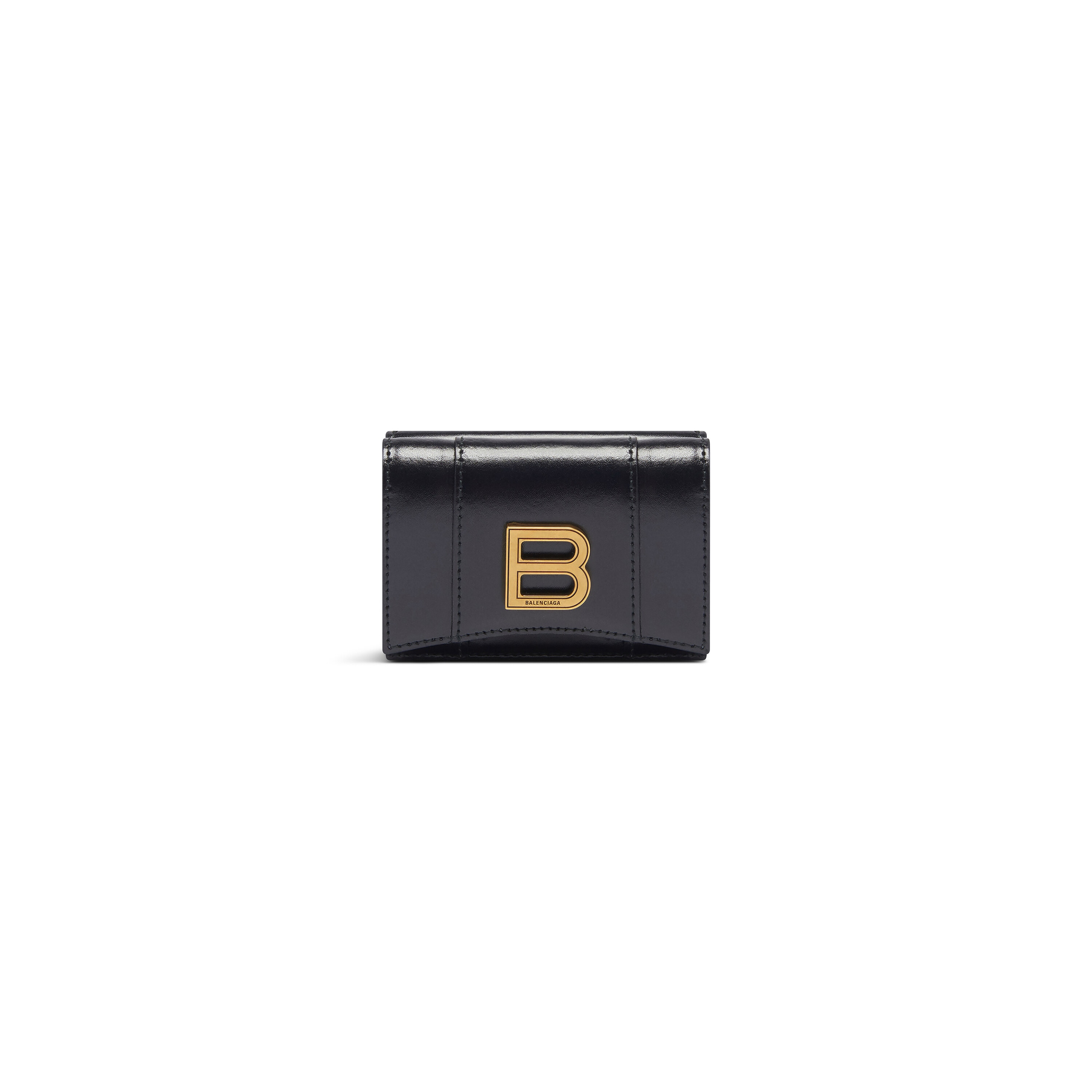 ægtemand Stå op i stedet Usikker Women's Hourglass Mini Wallet in Black | Balenciaga US