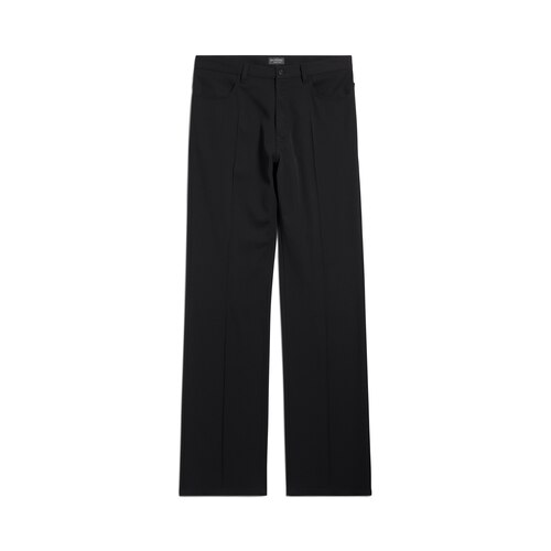 straight fit tailored trousers