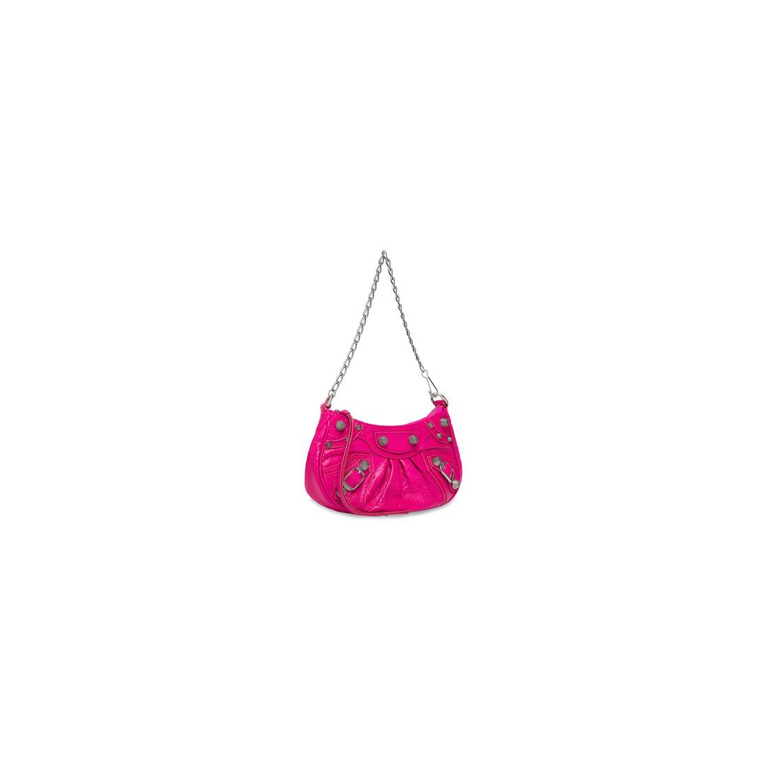 Women's Le Cagole Mini Bag With Chain in Bright Pink | Balenciaga United Kingdom EN - Image 2