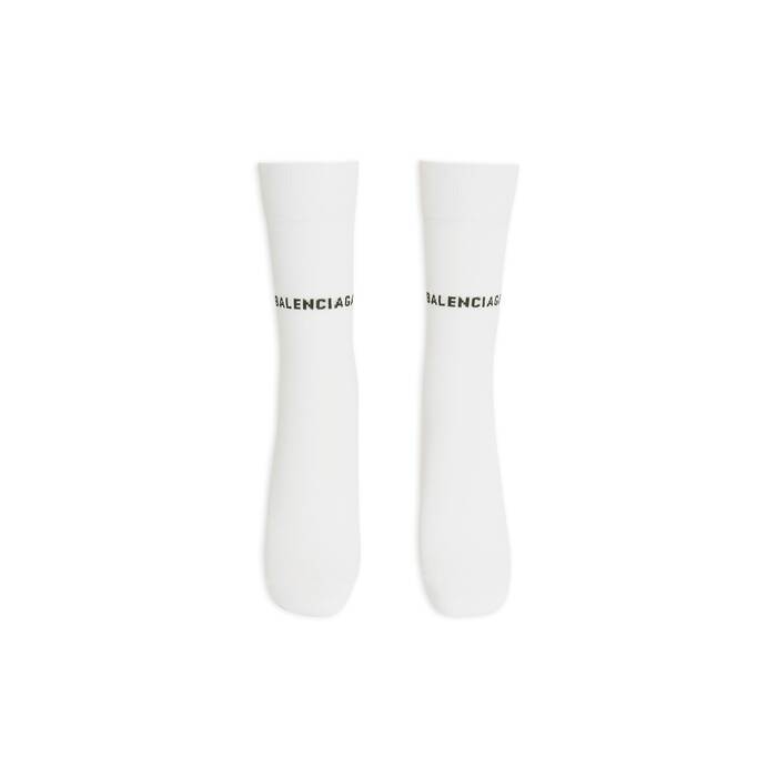 Men's Balenciaga Socks in White/black | Balenciaga US