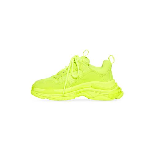 Kids - Triple S Sneaker in Fluo Yellow | Balenciaga US