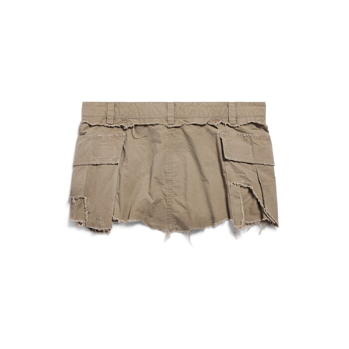 cargo mini skirt