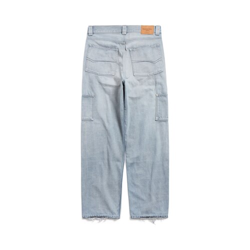 ripped off loose fit pants