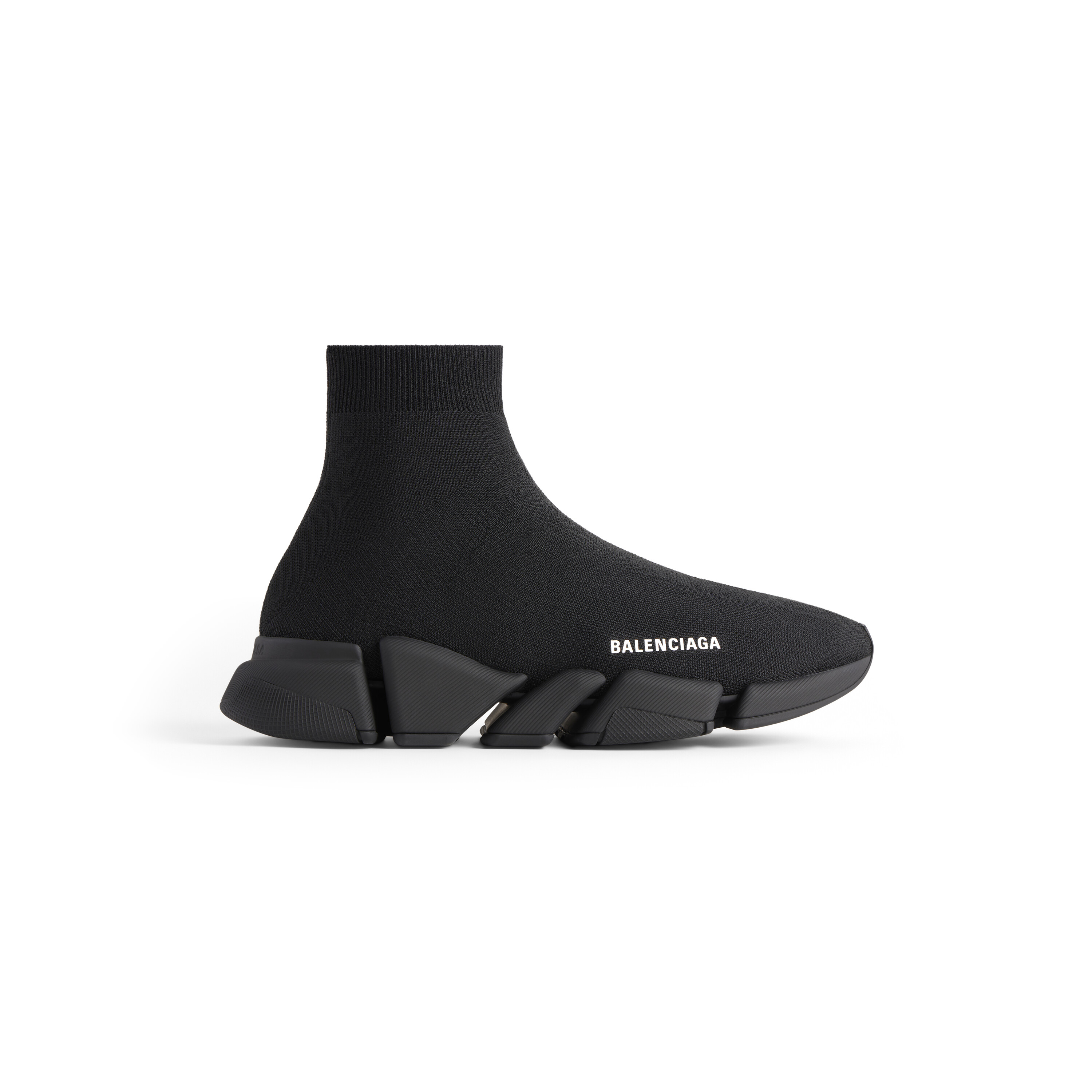 Disco ebbe tidevand tang Men's Speed 2.0 Monocolor Recycled Knit Sneaker in Black | Balenciaga US