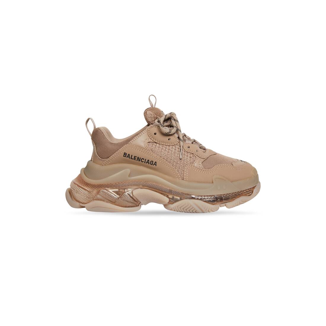 S Clear Sole Trainers in Brown | GB
