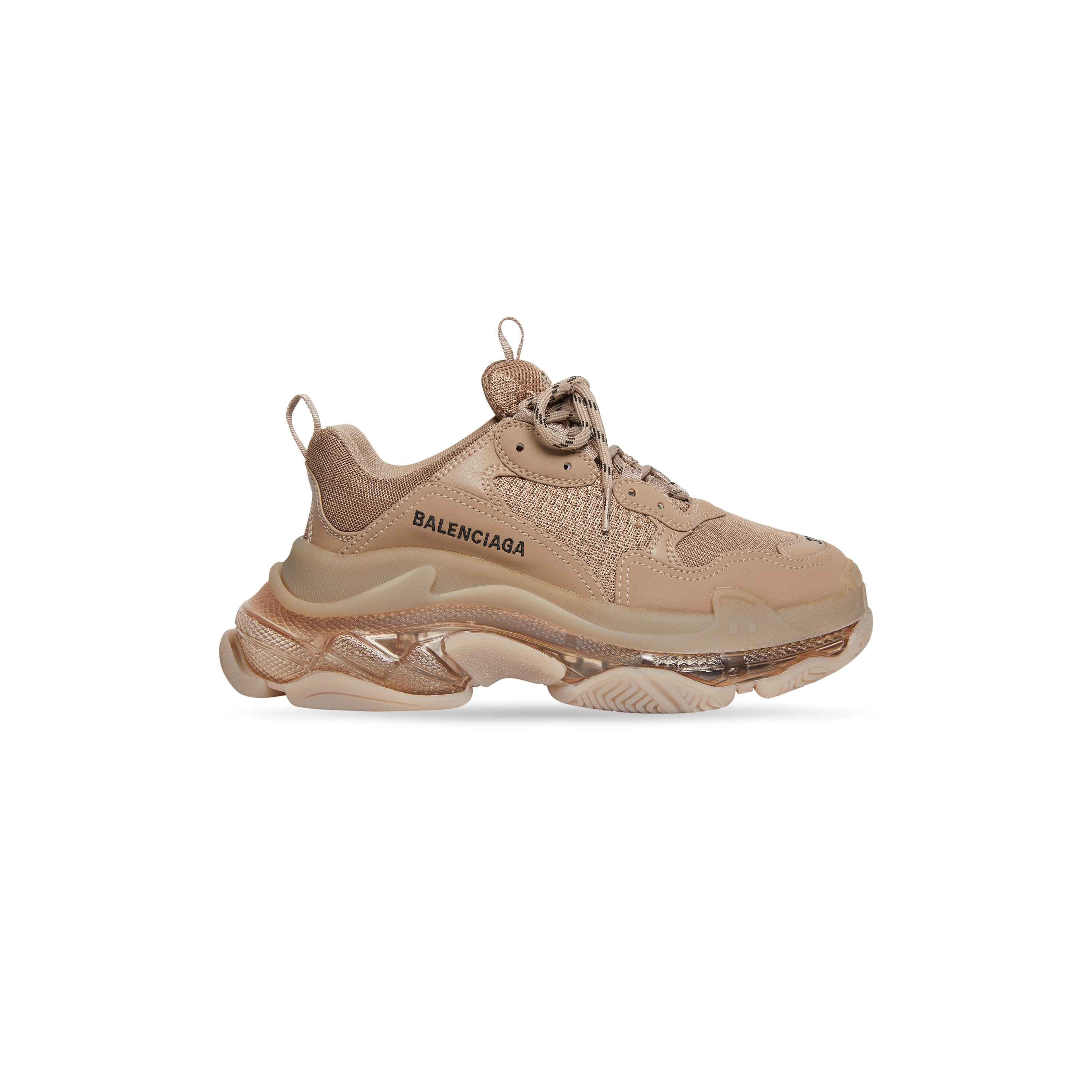 mix princess reference Women's Triple S Clear Sole Sneaker in Brown | Balenciaga US