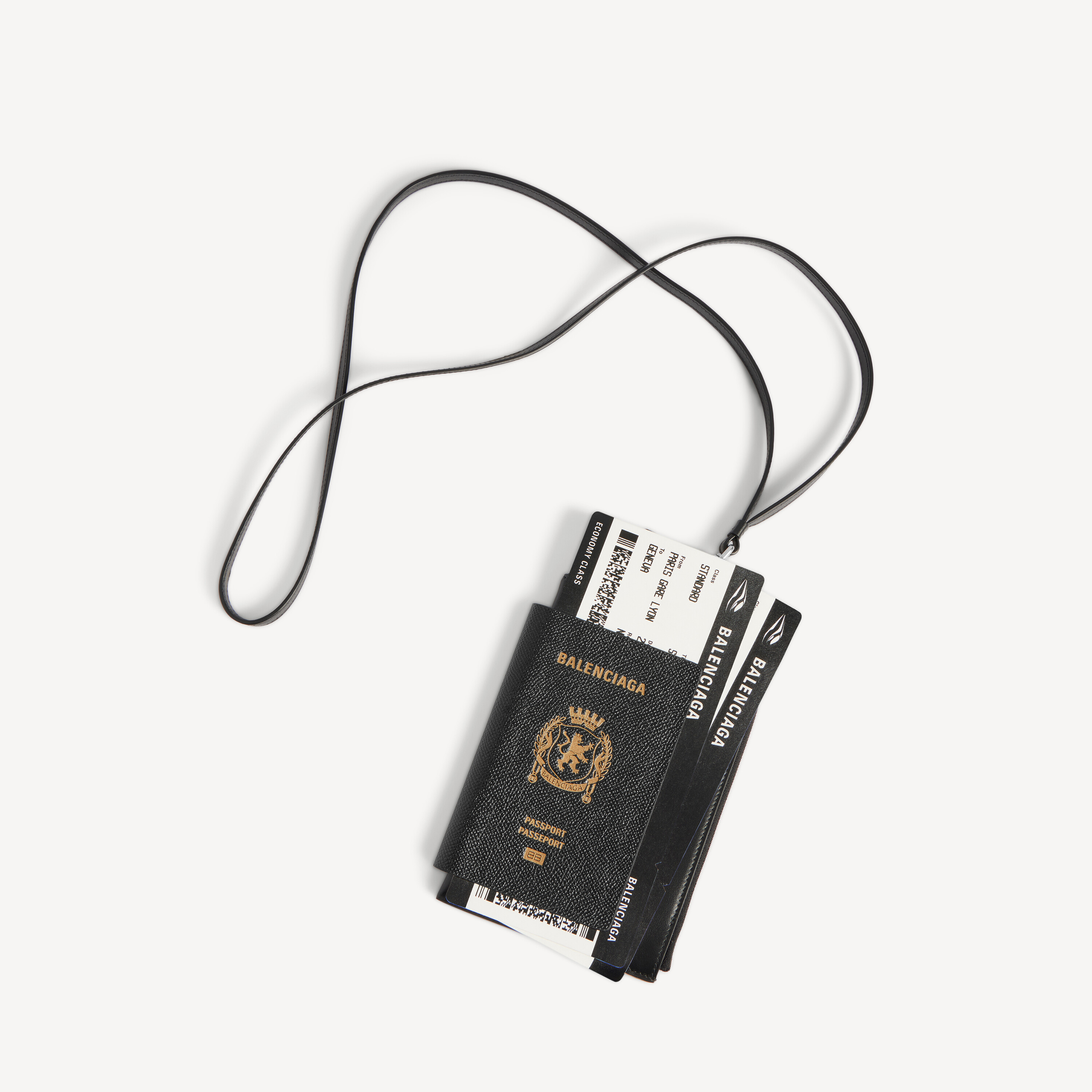 Men's Passport Phone Holder in Black Balenciaga AE